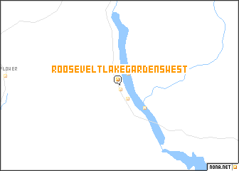 map of Roosevelt Lake Gardens West