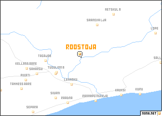 map of Roostoja