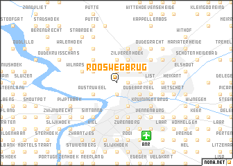 map of Rooswegbrug