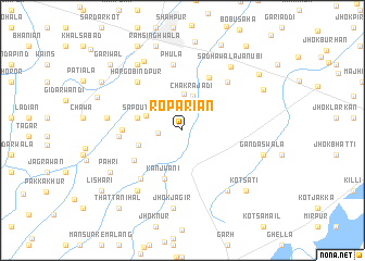 map of Ropariān