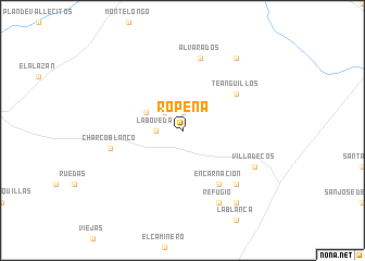 map of Ropeña