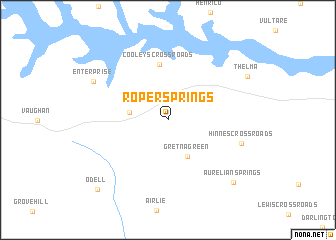 map of Roper Springs