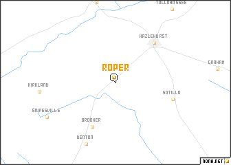 map of Roper