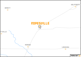 map of Ropesville