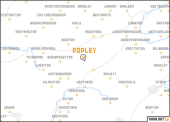 map of Ropley
