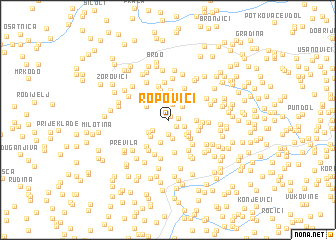 map of Ropovići