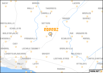 map of Ropraz