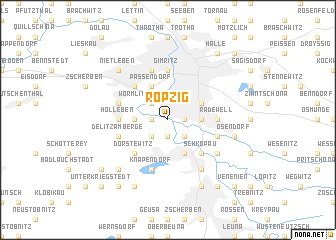 map of Röpzig