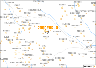 map of Roqq-e Bālā