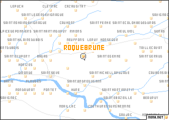 map of Roquebrune