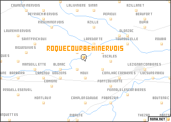 map of Roquecourbe-Minervois