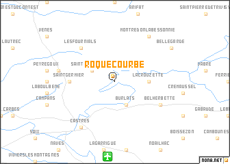 map of Roquecourbe