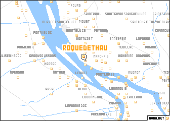map of Roque-de-Thau
