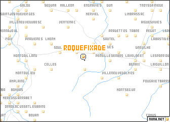 map of Roquefixade