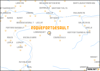 map of Roquefort-de-Sault