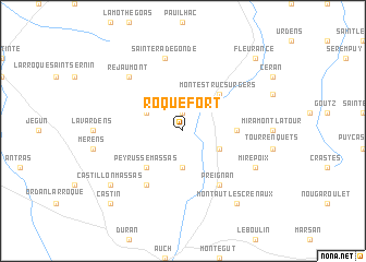 Roquefort France Map Nona Net