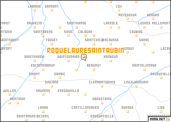 map of Roquelaure-Saint-Aubin