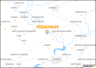 map of Roquemaure