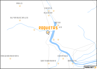 map of Roquetas