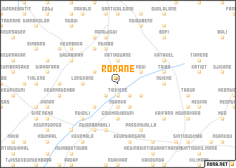 map of Rorane