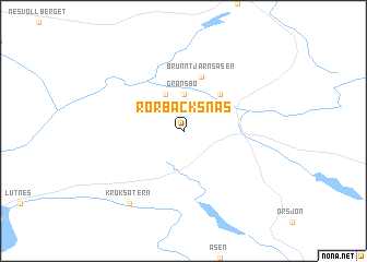 map of Rörbäcksnäs