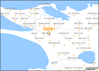 map of Rørby