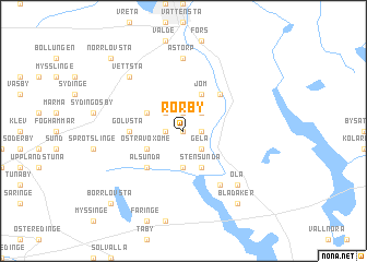 map of Rörby