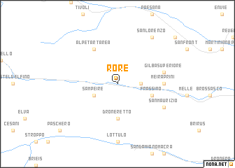 map of Rore