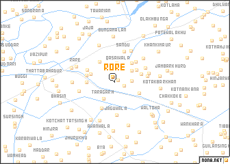 map of Rore