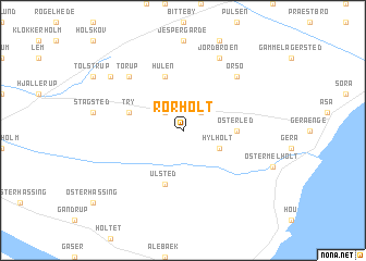 map of Rørholt