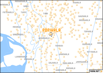 map of Roriwāla