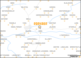 map of Rørkær