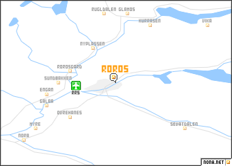 map of Røros