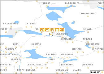 map of Rörshyttan