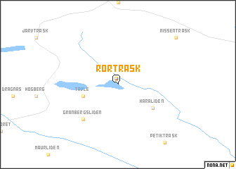 map of Rörträsk