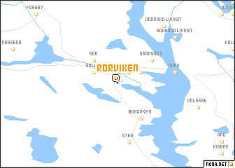 map of Rörviken