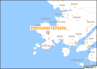 map of Rörvik Västergård