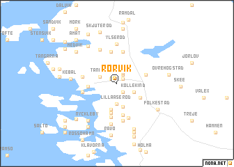 map of Rörvik