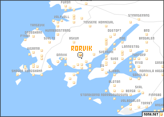 map of Rörvik