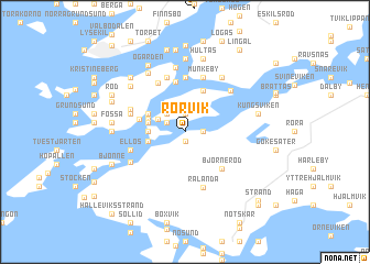 map of Rörvik