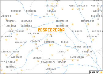 map of Rosacercada