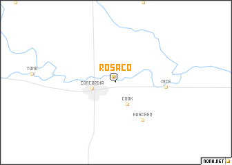 map of Rosaco
