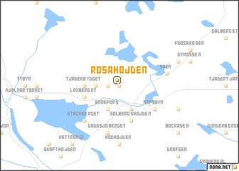 map of Rosahöjden
