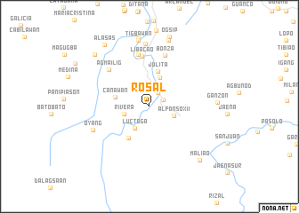 map of Rosal