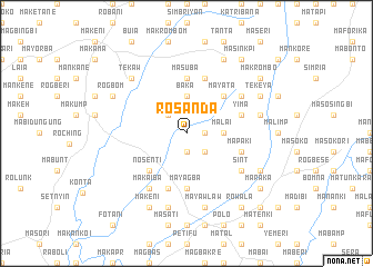 map of Rosanda