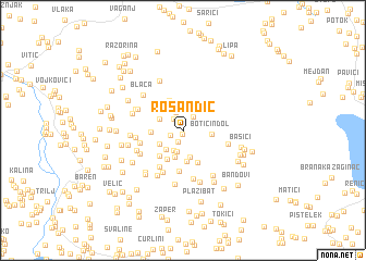 map of Rosandić