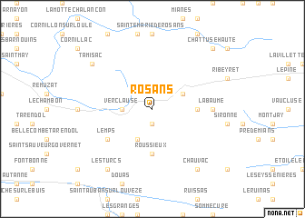 map of Rosans