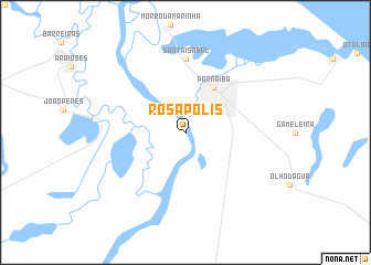 map of Rosápolis