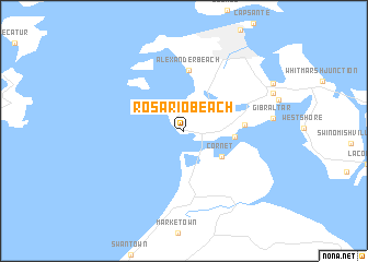 map of Rosario Beach