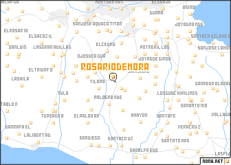 map of Rosario de Mora